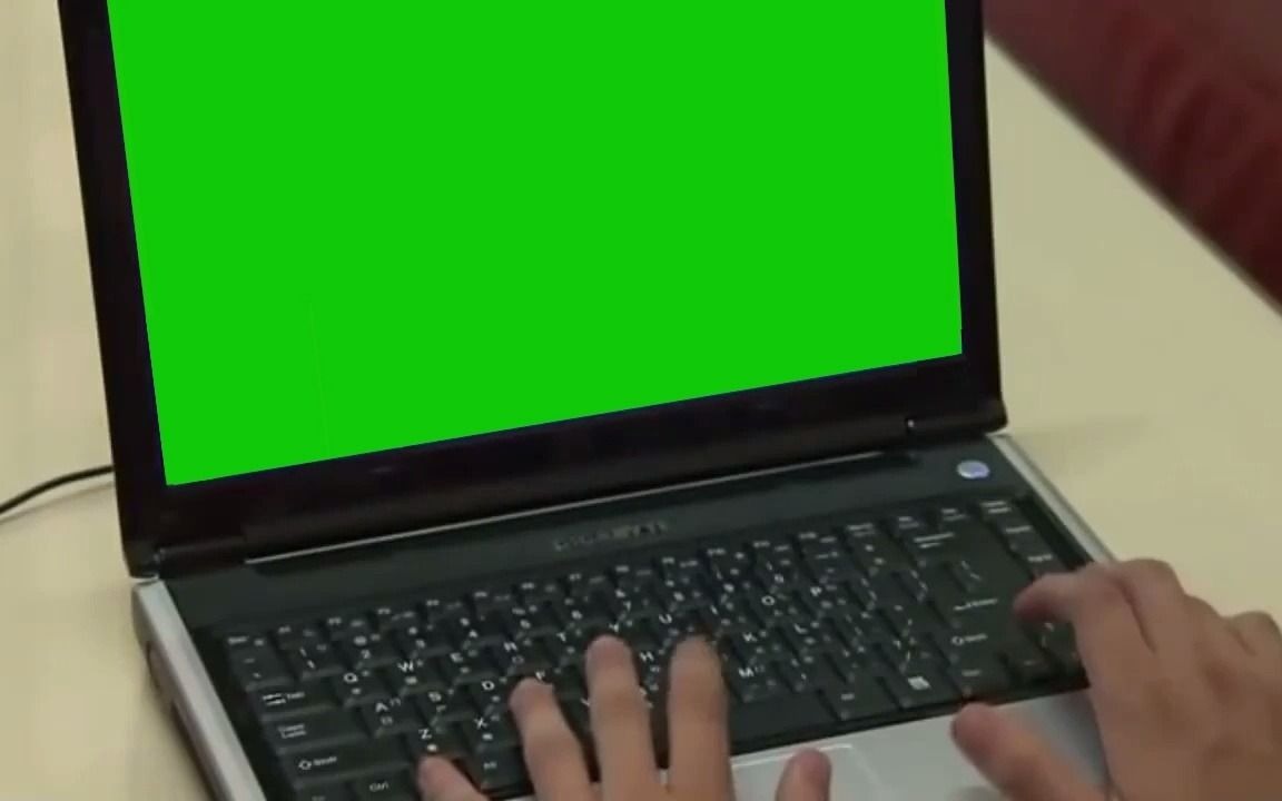 阿伟玩电脑绿幕素材