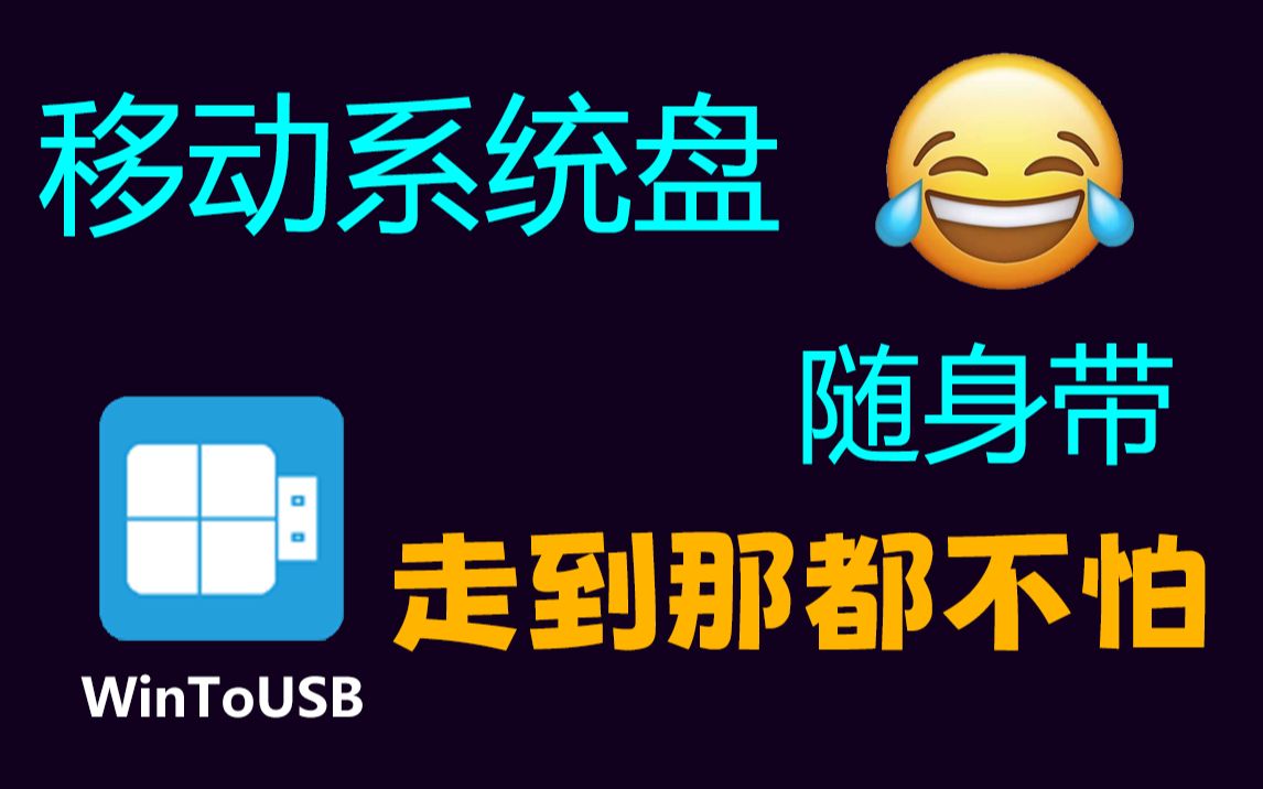 Win11|Win10|Win7移动系统盘制作方法,让系统盘随身携带,方便无处不在,WinToUSB工具使用教程