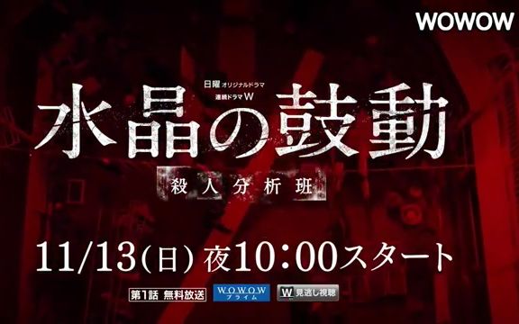 [图]警视厅杀人分析班系列第二弹 水晶的心跳 预告 木村文乃