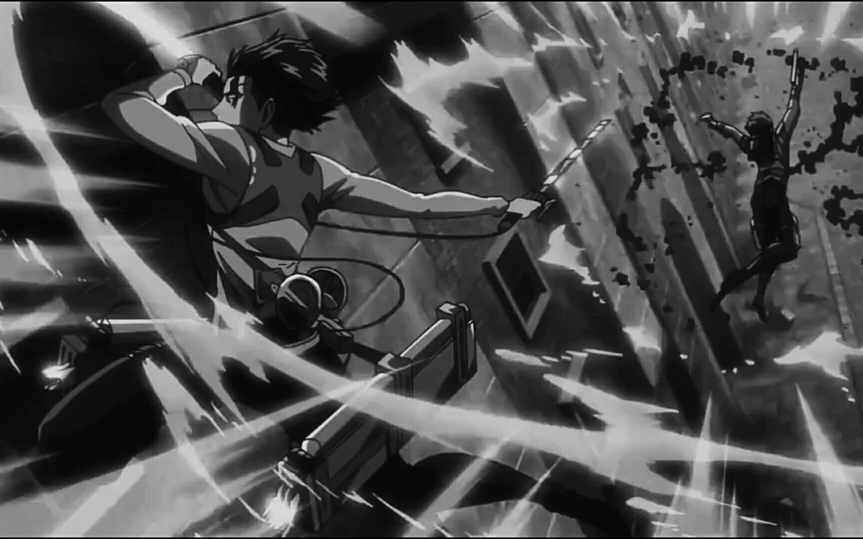 进击的巨人为利威尔兵长献出心脏战斗高燃