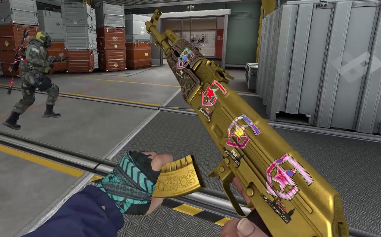 【csgo】up主教你如何用黄金ak拿五杀