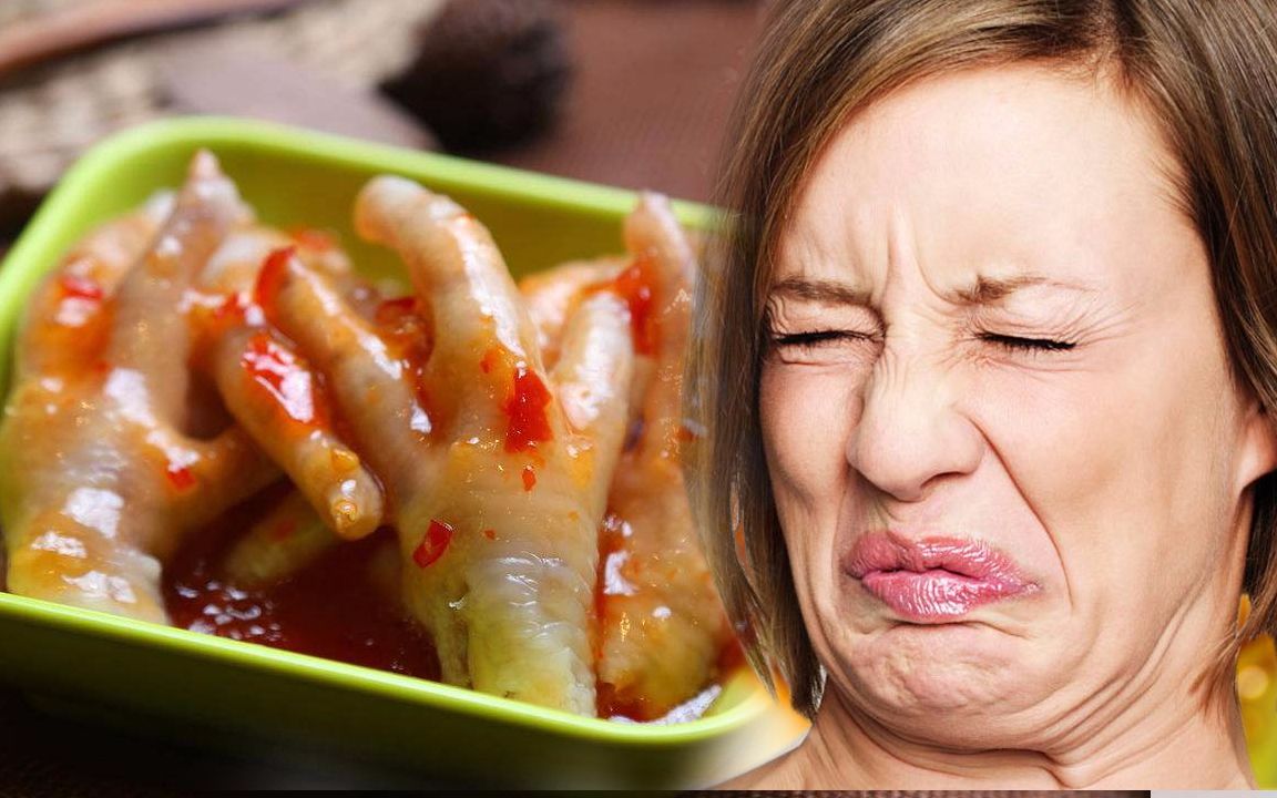 让老外胆寒的中国美食老奶奶牙齿啃出来的无骨鸡爪