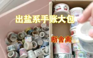 Download Video: 【圆脸】盐系手账闲置大包｜视频很长，我尽量介绍每一卷了｜也是一个胶带断舍离视频