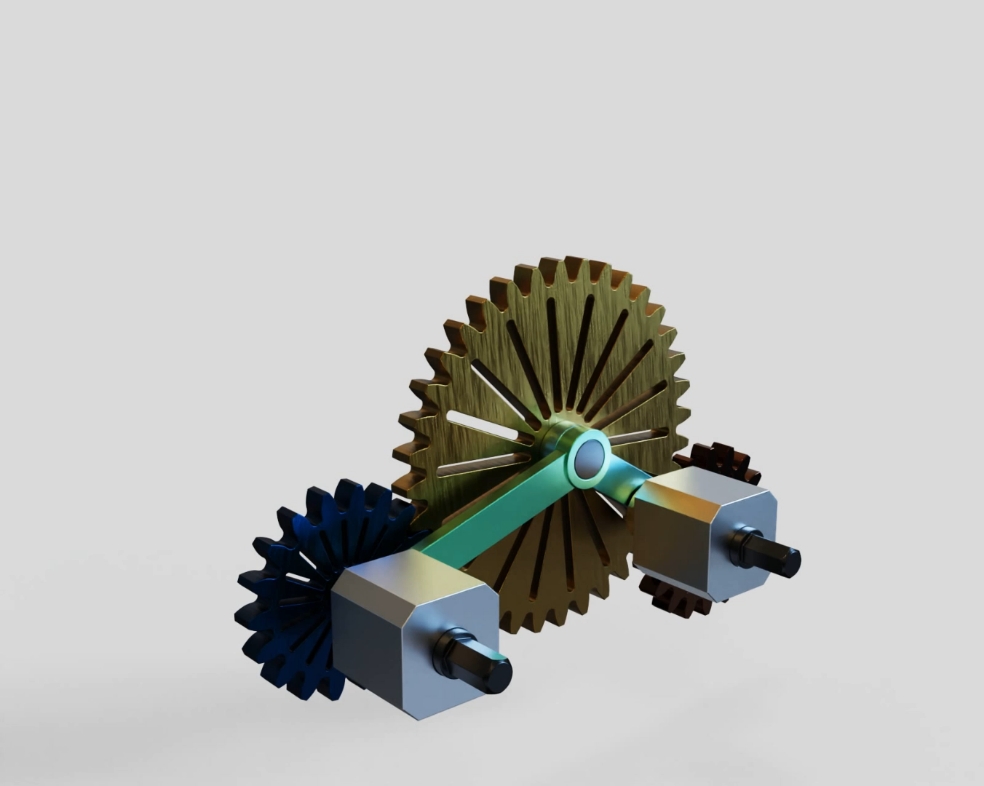 20211106.4齿轮联动机构