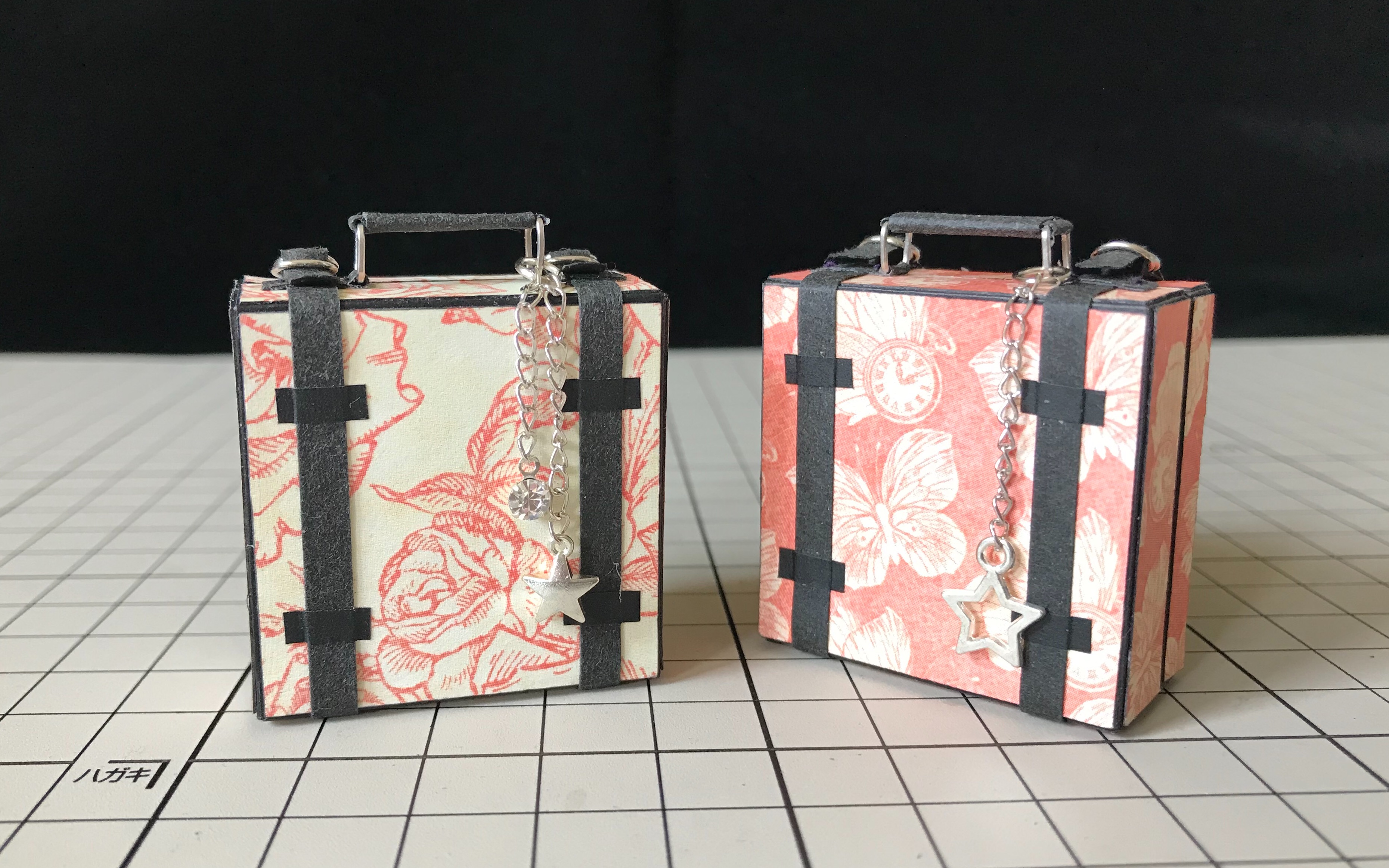 【盒子制作】迷你行李箱 用纸胶带来做个简易又精致的小箱子吧