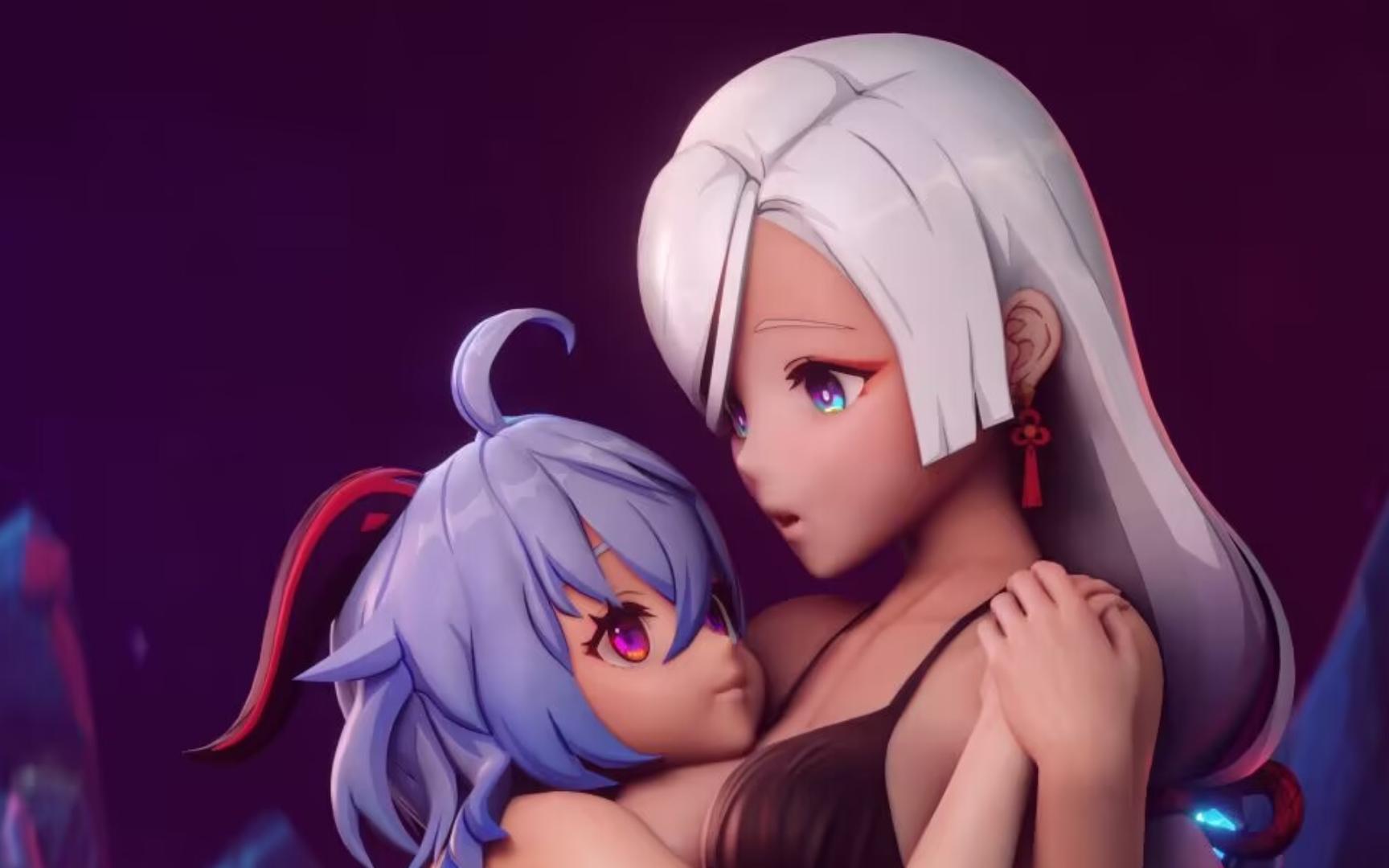 [vicineko]新作品:甘雨申鹤壁纸(非裸)