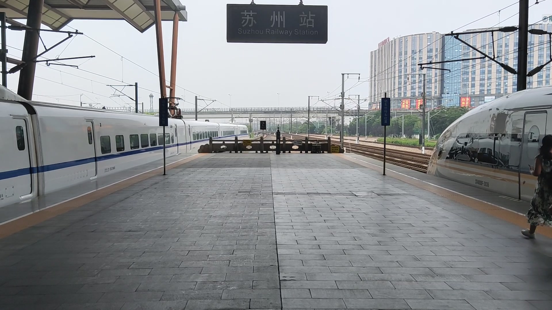 190714日d3068苏州出站crh2a-2196重连2195 g7136苏州进站cr400bf3036