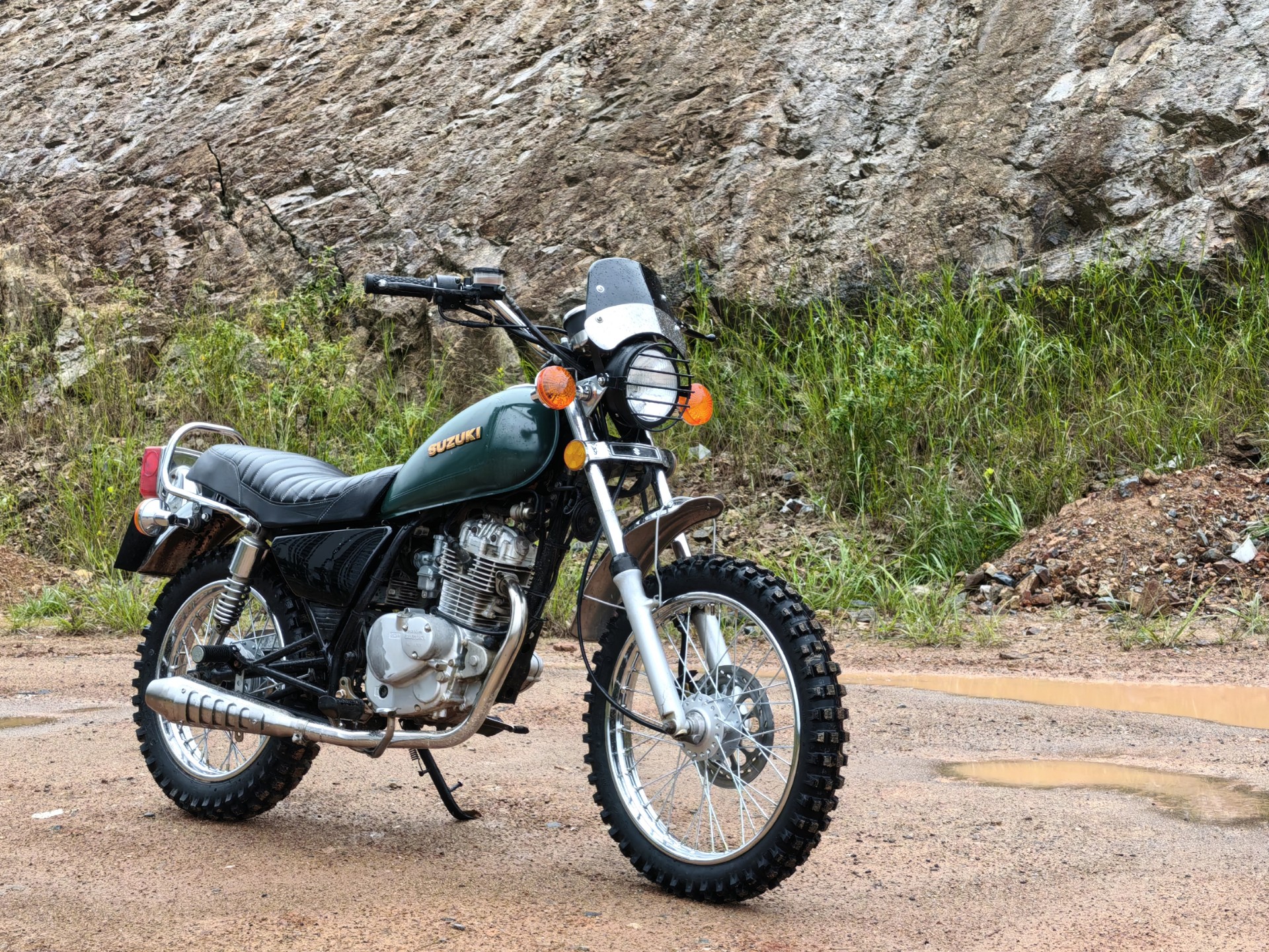 铃木gn125爆改scrambler攀爬者风格