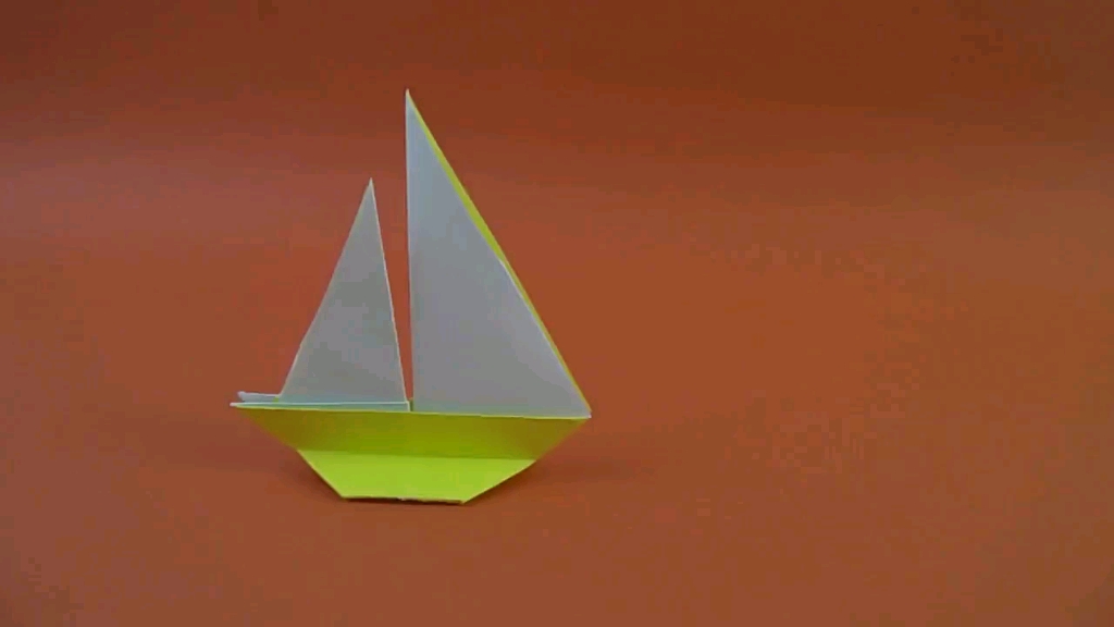 折纸帆船教程-如何制作折纸帆船 创意手工作品幼儿园折纸