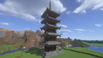 Minecraft 和风寺院的建造方法 哔哩哔哩 Bilibili