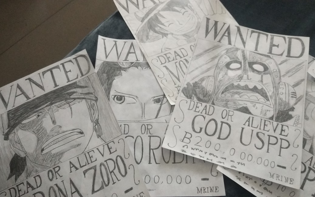 简单的教学海贼王通缉令妮可罗宾相信你一定也可以