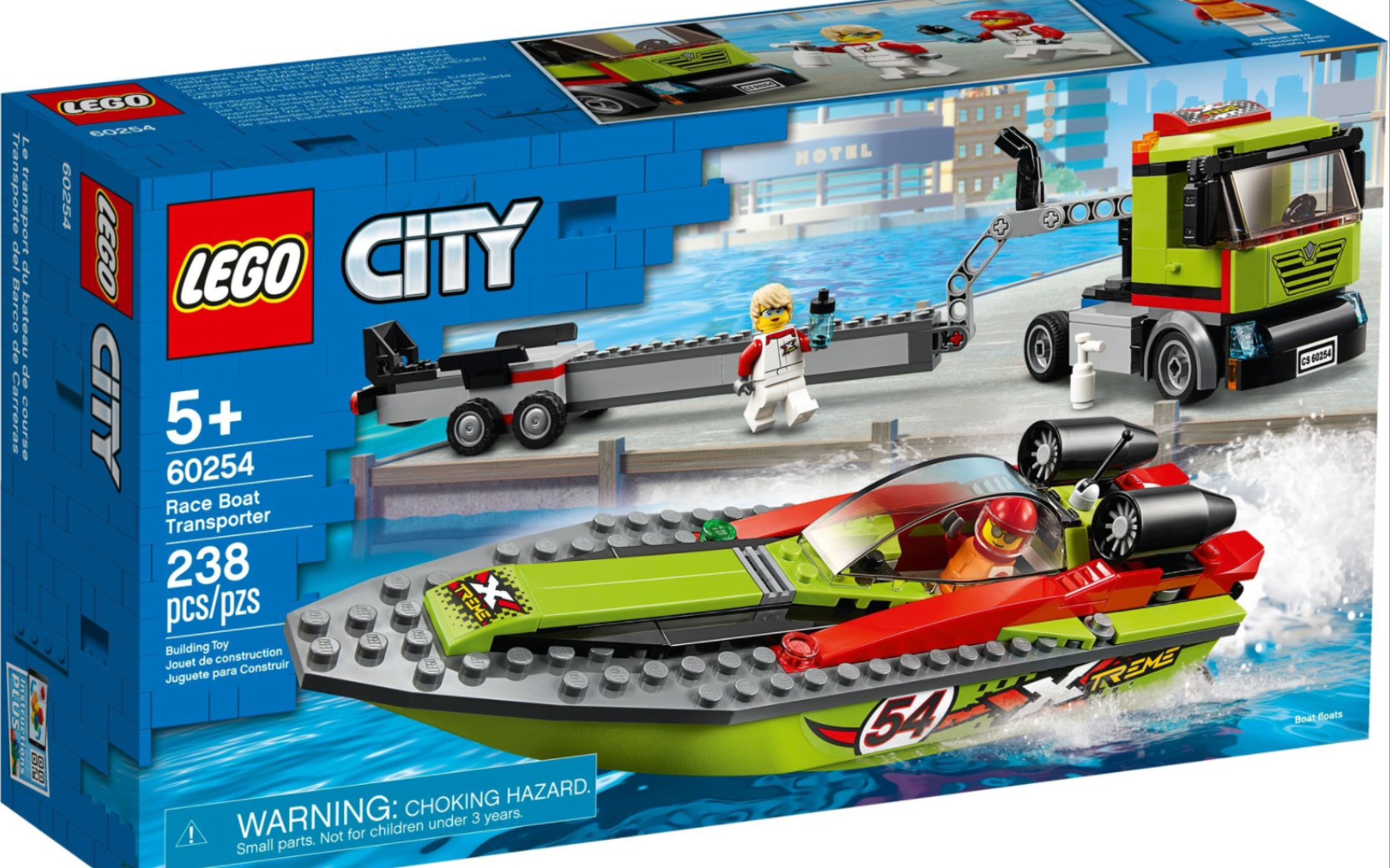 乐高城市 60254 赛艇运输车 开箱测评