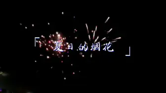 【喵口先些】记录夏日的烟花