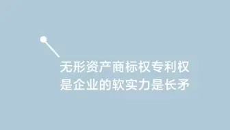 无形资产商标权专利权是企业的软实力是长矛｜广州天源税务师事务所
