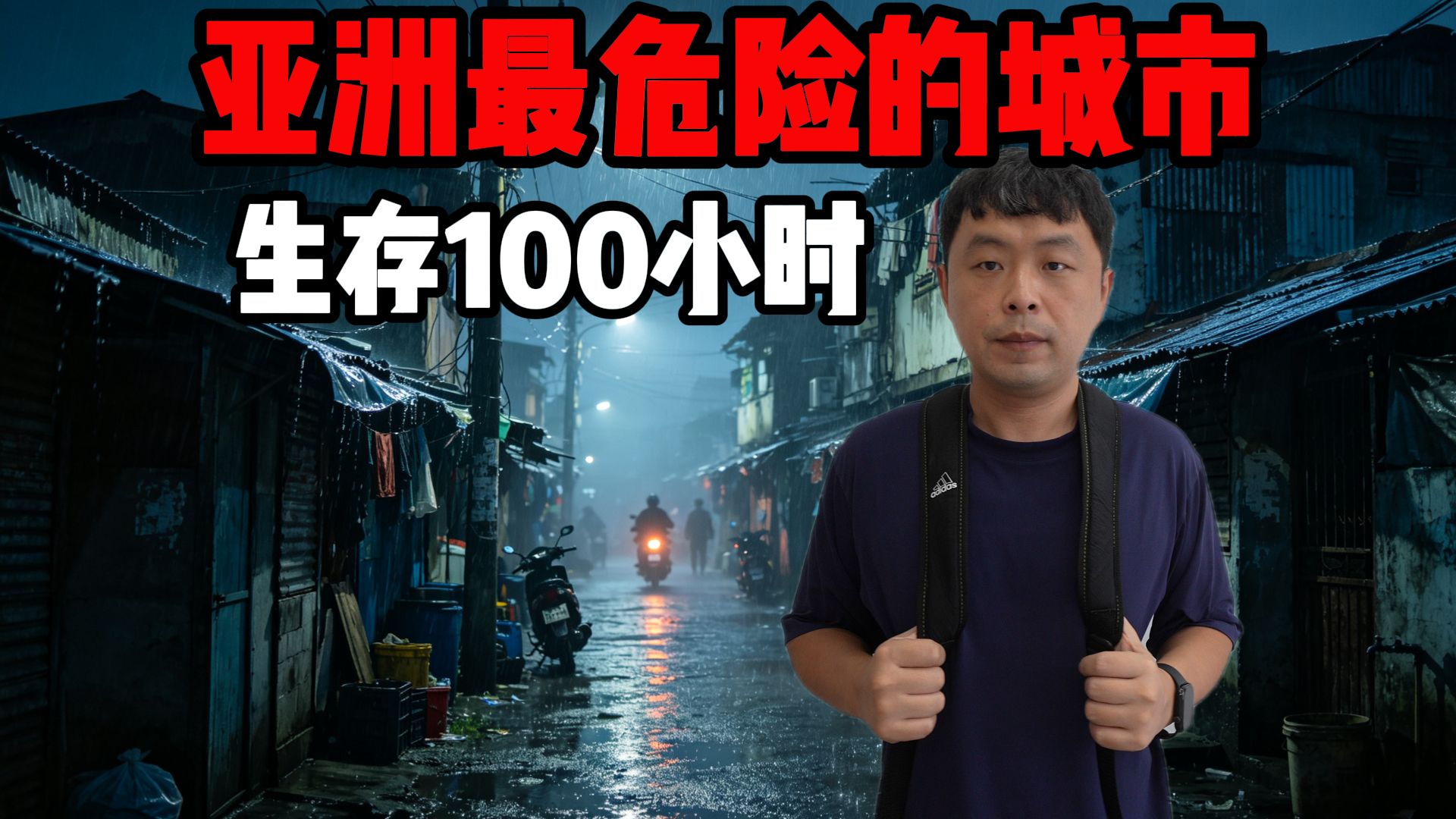 我在亚洲「最危险的城市」，生存了100小时！！！