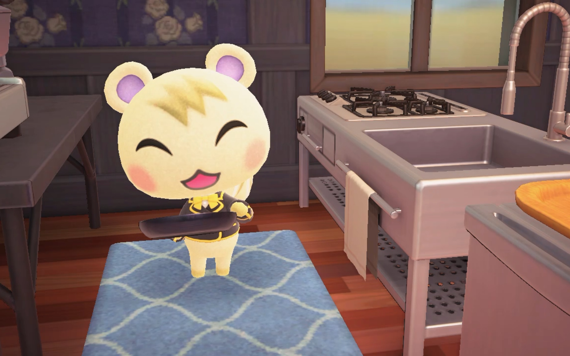 【动森】浪费人生的30秒看可爱小润颠锅