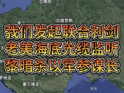 我们发起联合利剑，老美海底光缆监听，黎暗杀以军参谋长