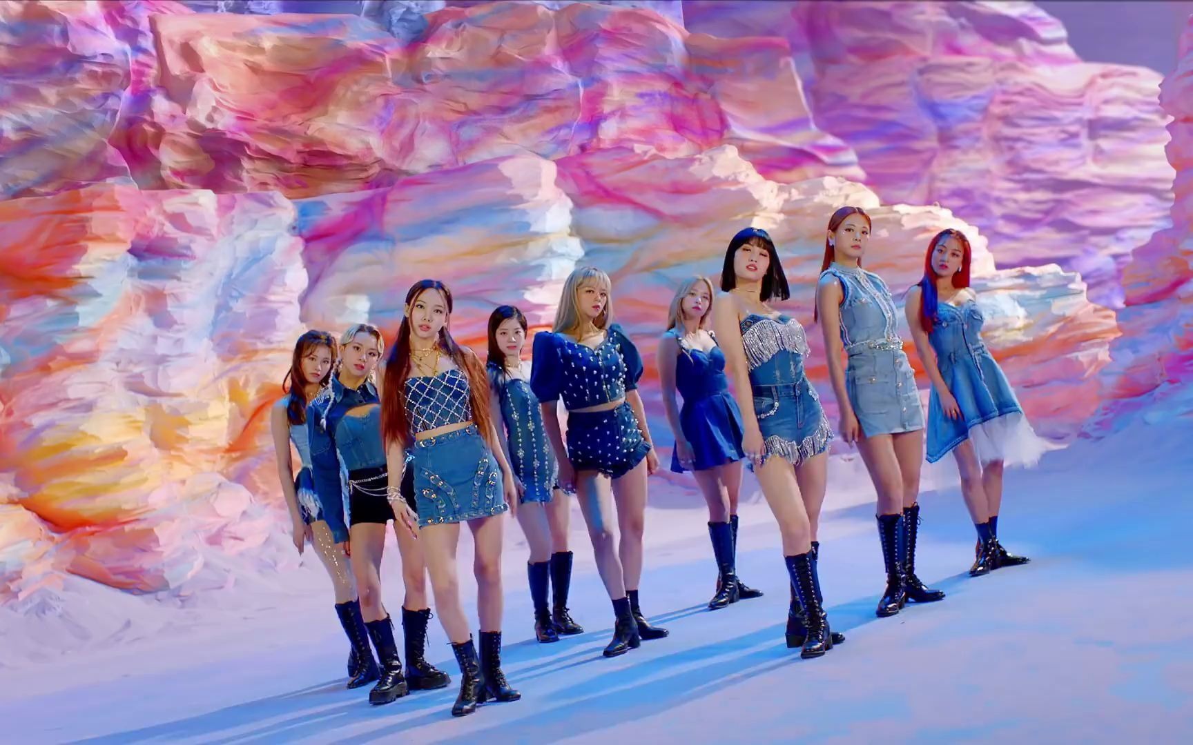 twice1026最新回归主打曲《i cant stop me》mv,好喜欢蓝色的那套