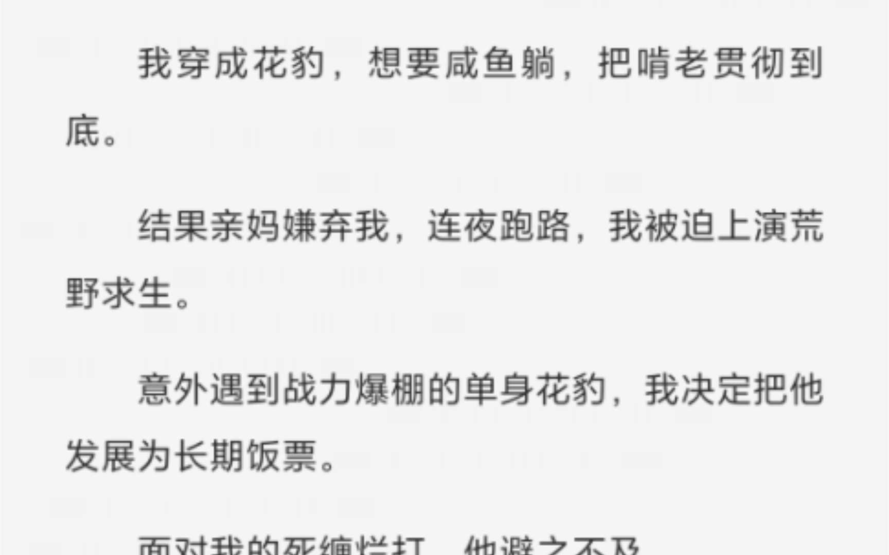 [图]意外遇到战力爆棚的单身花豹，我决定把他发展为长期饭票。