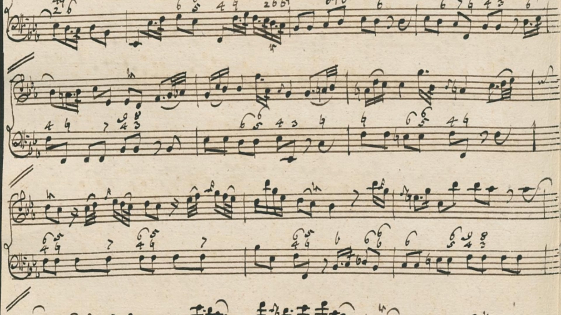 【曲谱同步】长笛奏鸣曲:匡茨(quantz)flute sonata in c minor qv 1