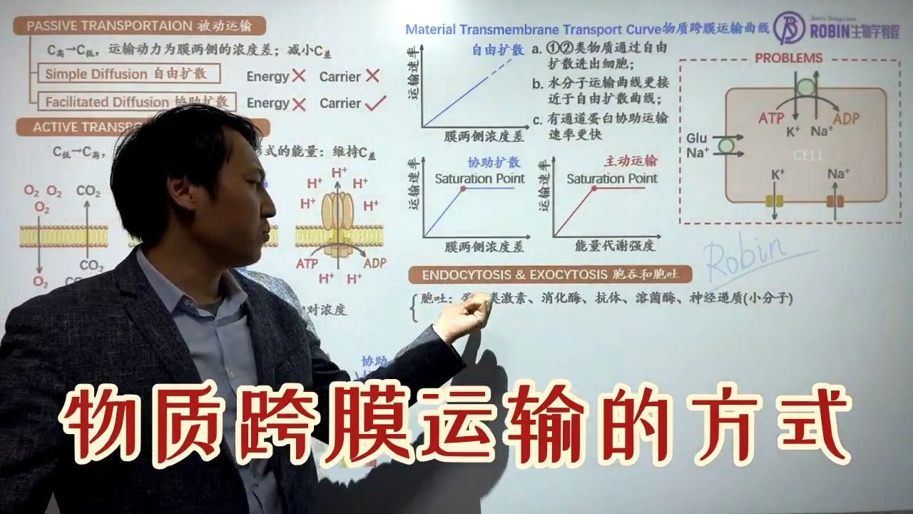 016物质跨膜运输的方式哔哩哔哩bilibili