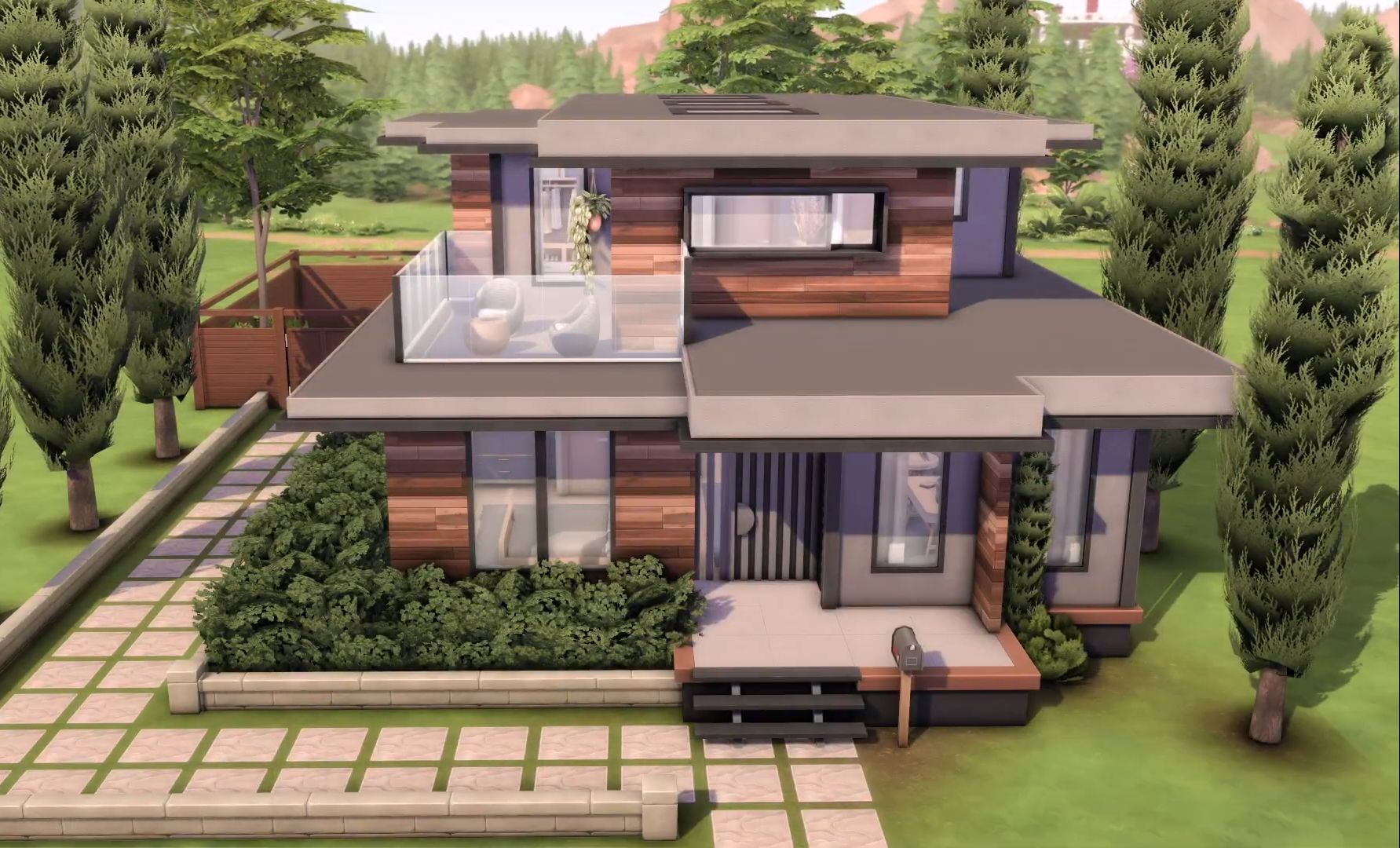 【伊月推荐】n0474 模拟人生4 nocc房子 怡景绝顶 现代别墅 30x20