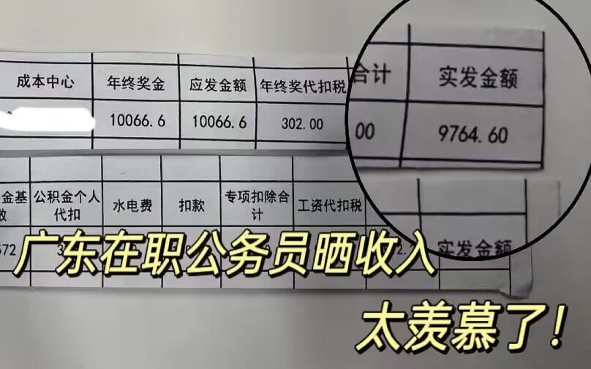 广东在职公务员晒“收入”,到手工资实在太诱惑,怪不得都那么羡慕哔哩哔哩bilibili