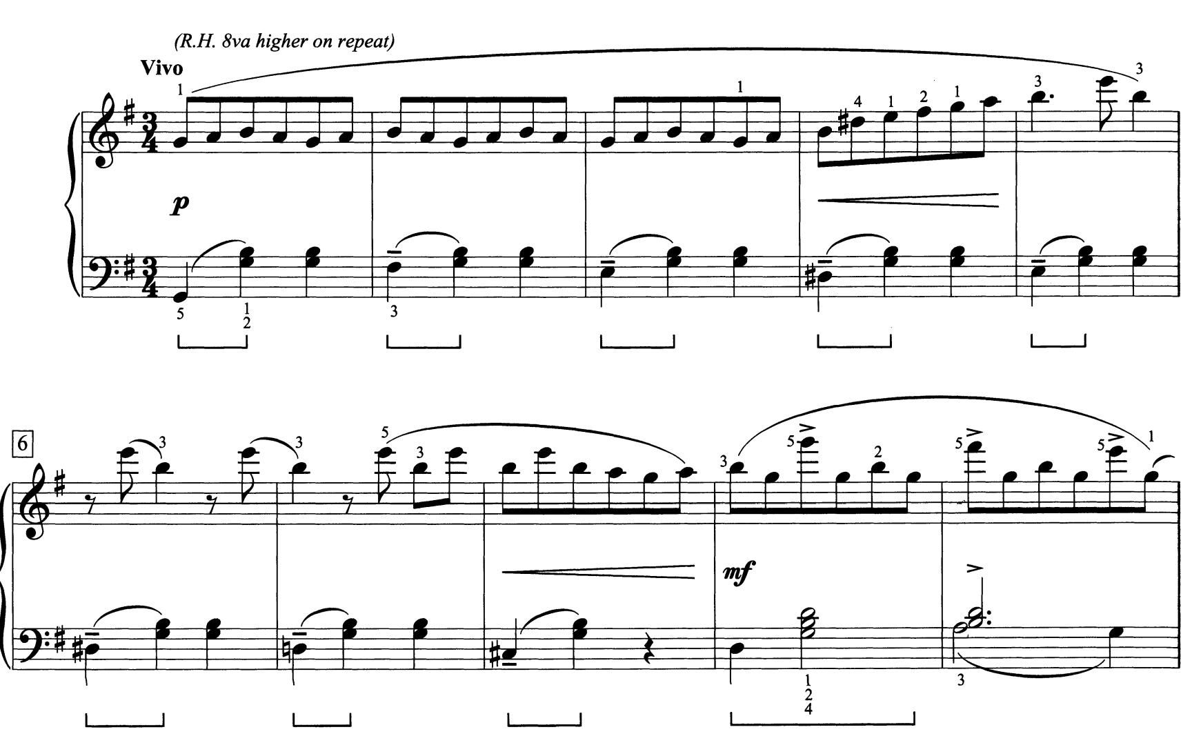 william gillock 威廉.吉洛克,华尔兹练习曲钢琴谱 valse etude