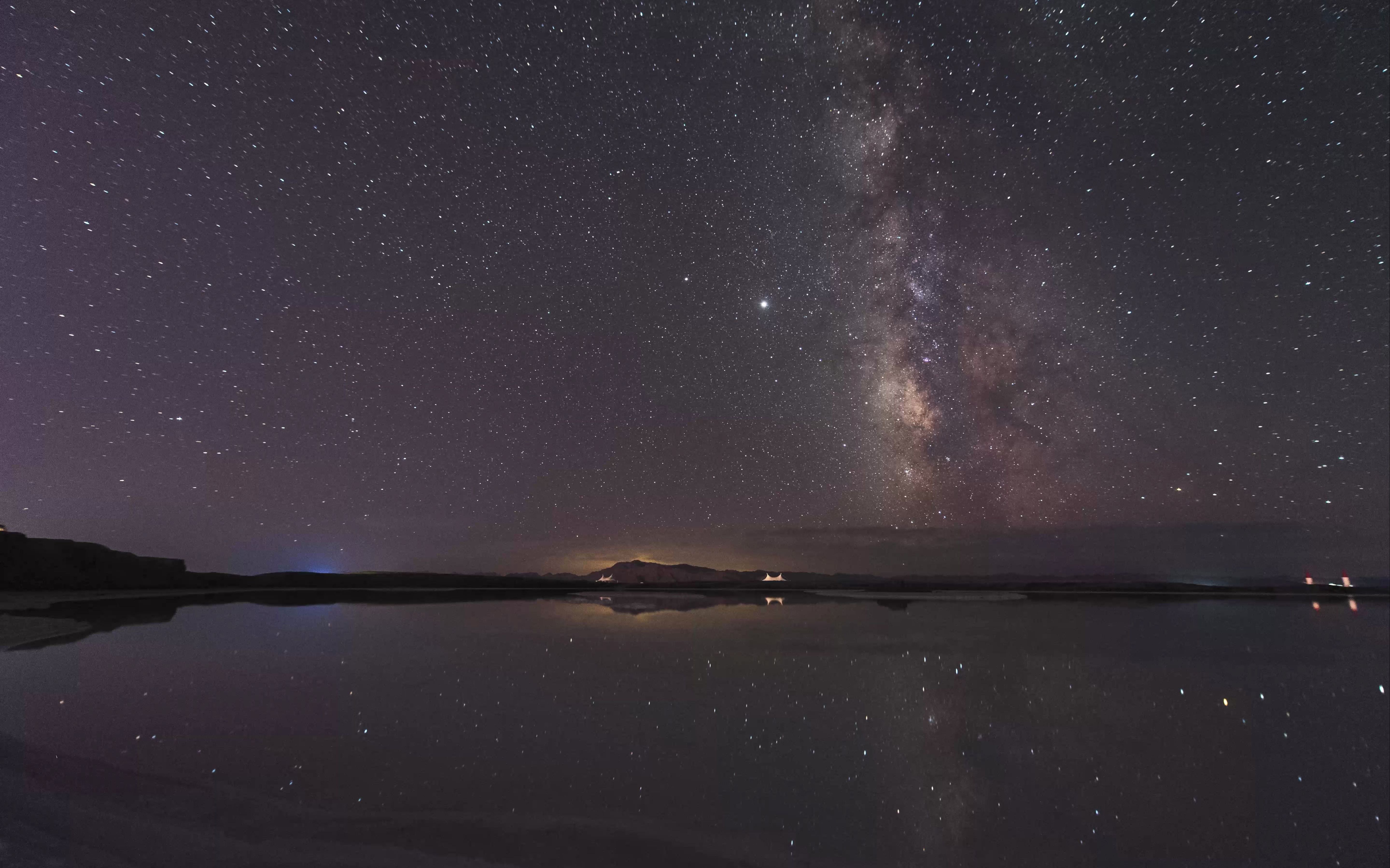 青海大柴旦 银河倒影
