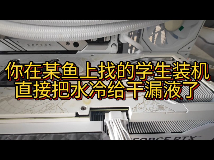 洛阳上门装机日记,逆天某鱼学生装机直接给客户水冷干漏液了哔哩哔哩bilibili