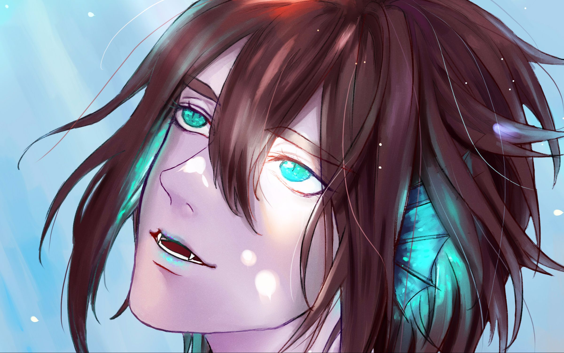 【海妖安】【板绘】摸一个海妖安~细化过程╭(′▽`)╯