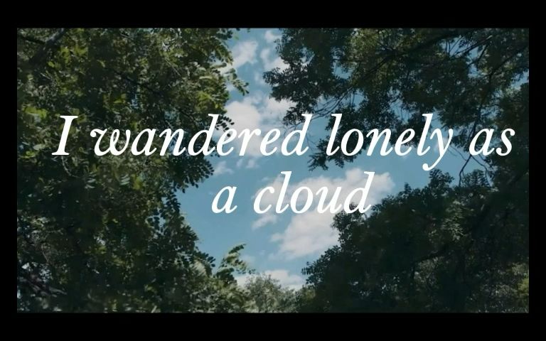 [图]英音朗读/华兹华斯抒情诗I wandered lonely as a cloud