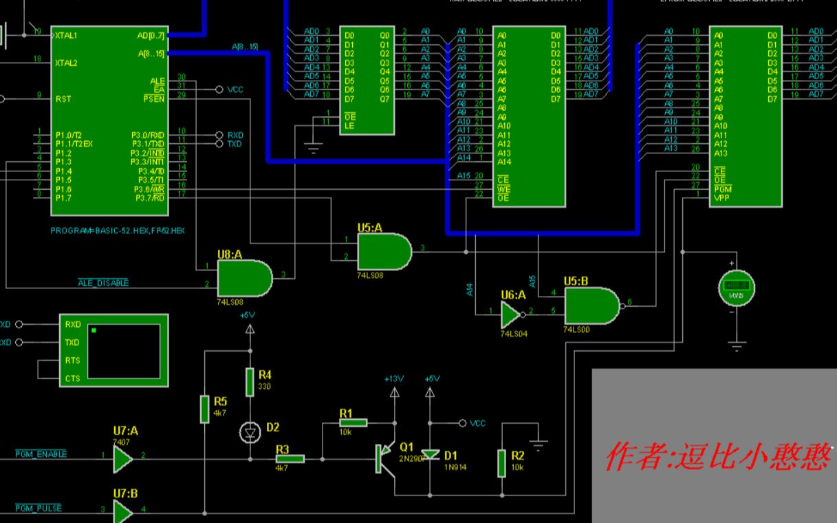 《单片机实践项目》之定时器汇编程序产生100MS方波讲解(八)哔哩哔哩bilibili