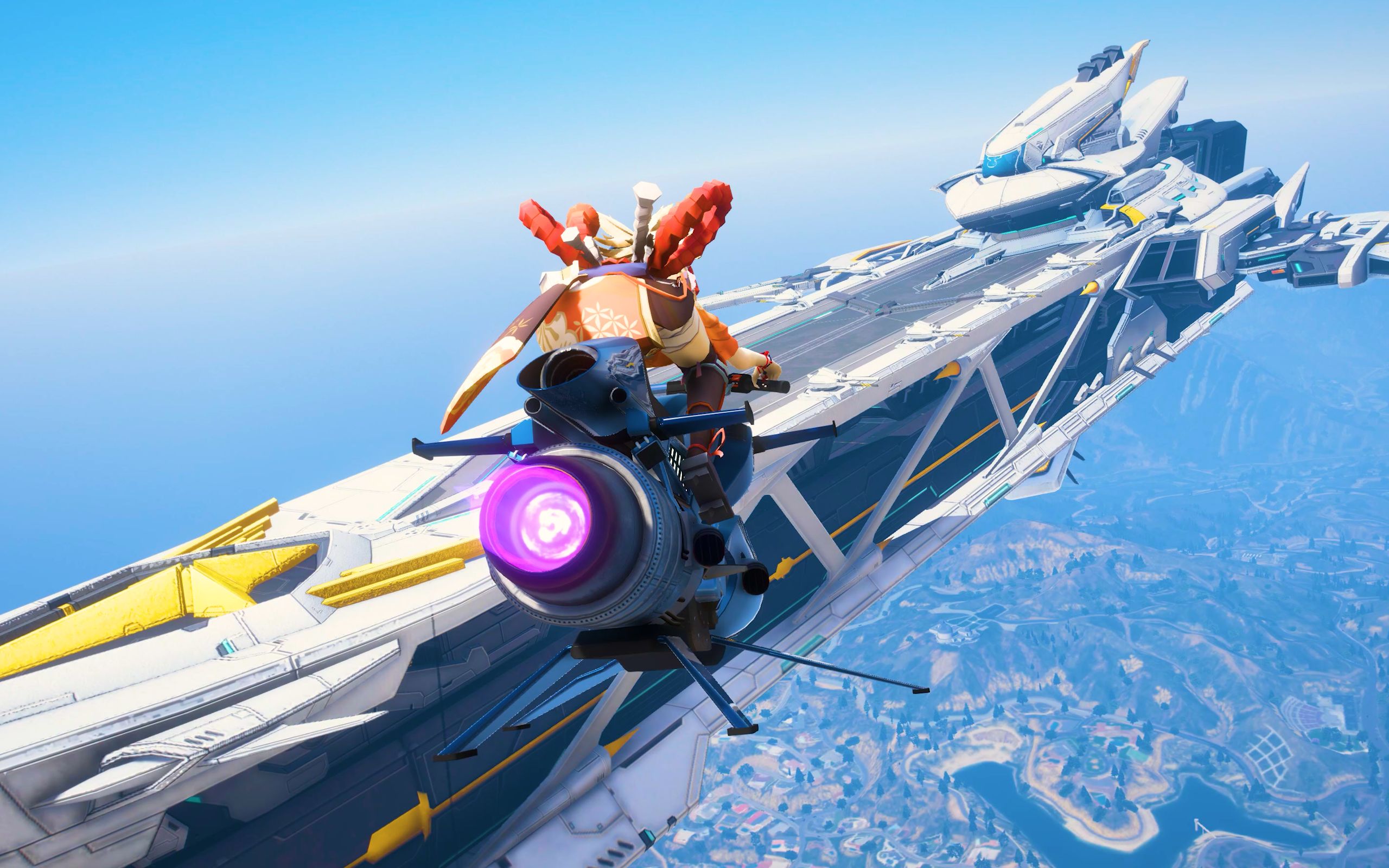 宵宫参观崩坏3休伯利安号?