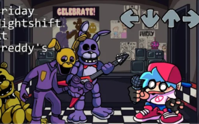 [图]FNF: Friday Nightshift at Freddy's // FNAF 1 Mod // + Custom Main Menu