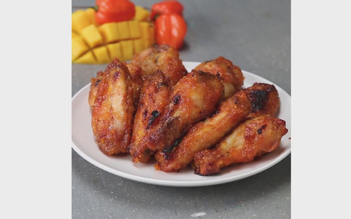 老美教你制作美式芒果鸡腿