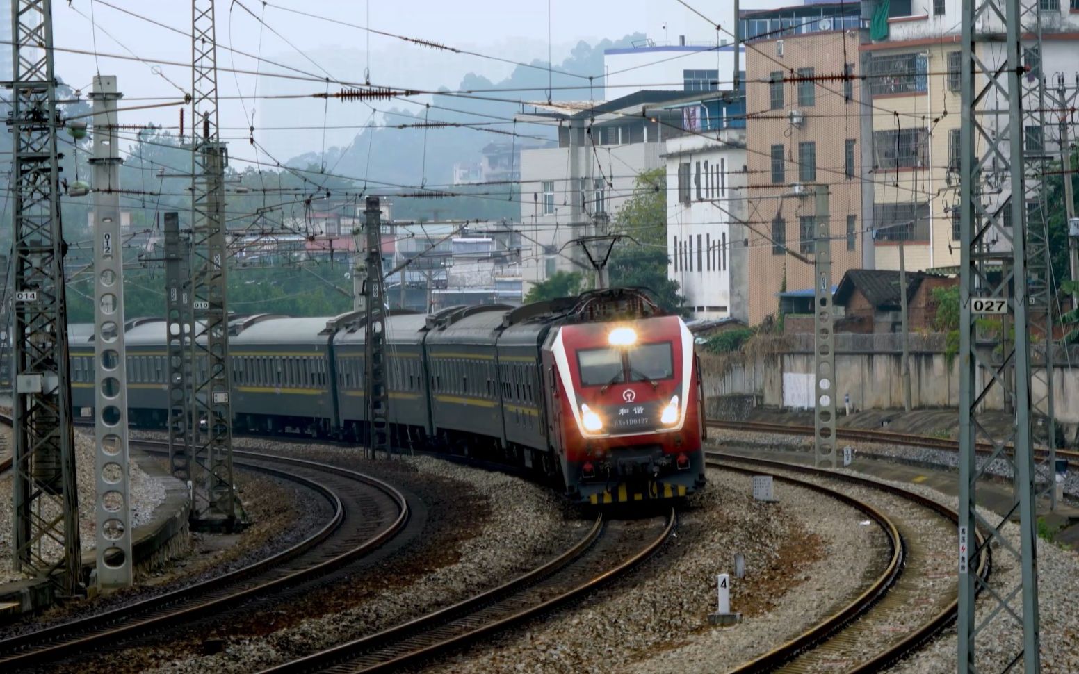 [4k]韶关东站京广铁路大湾道_哔哩哔哩 (゜-゜)つロ 干杯~-bilibili