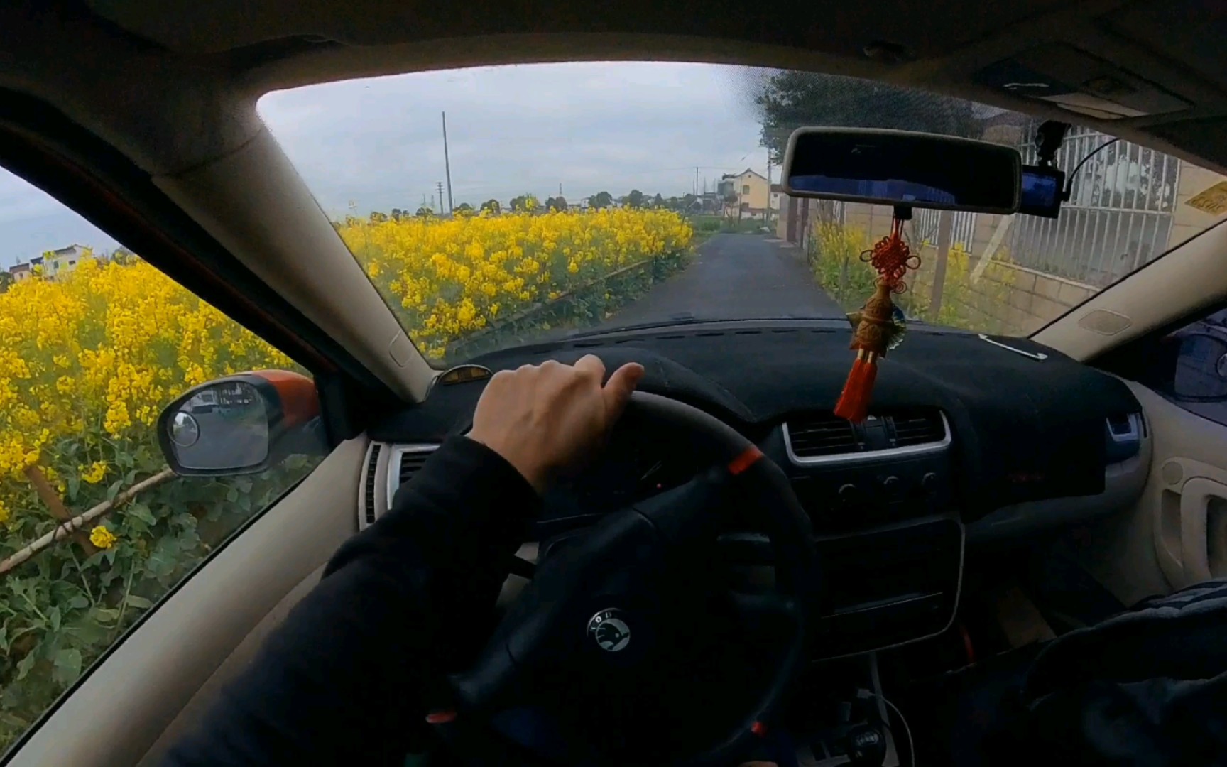 第一视角驾车从老家去单位路上,看看张家港乡村风景.
