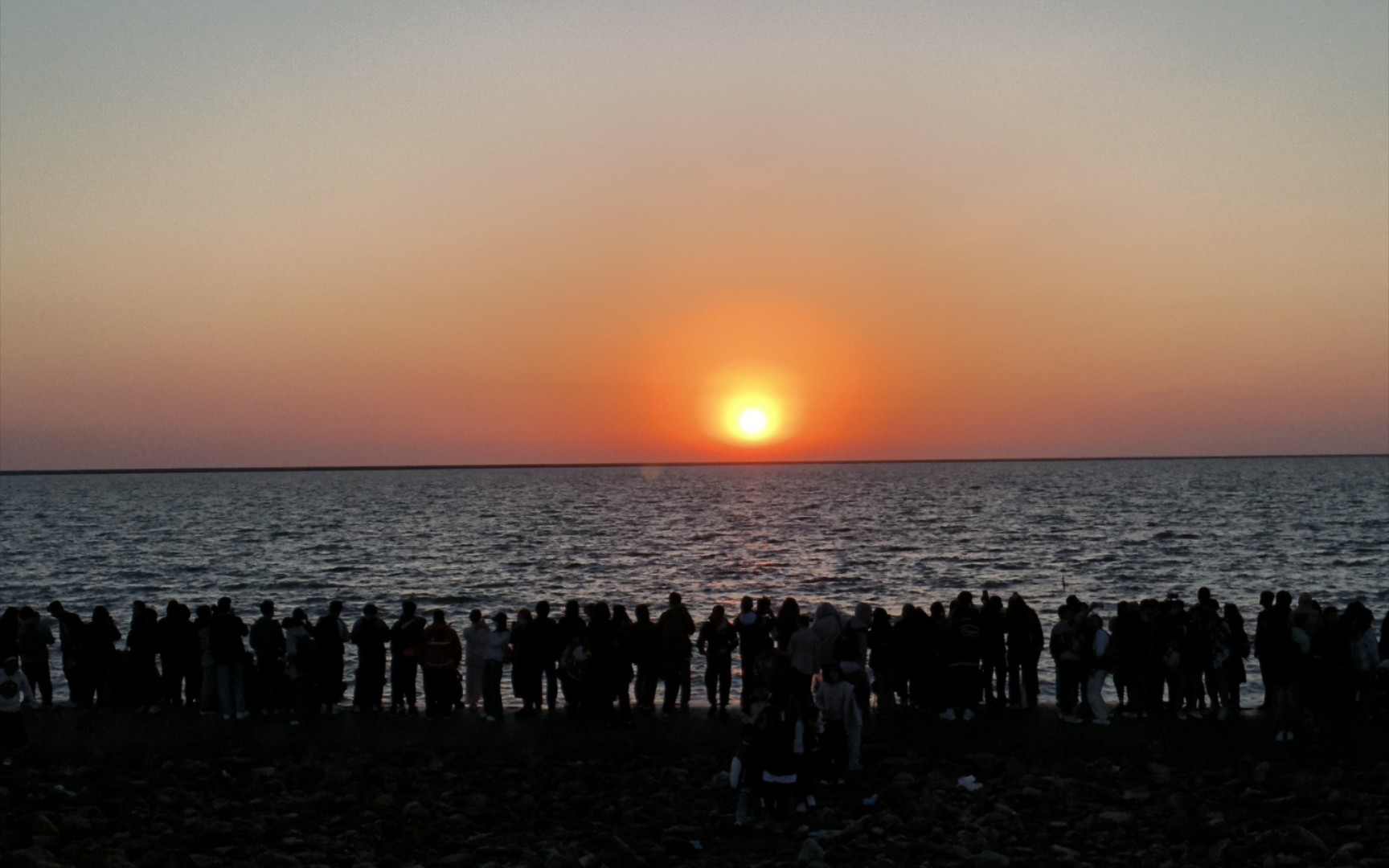 4.30天津东疆港日出记录