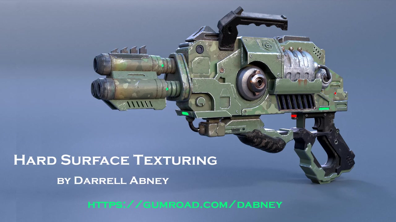 外星人科技武器建模与贴图制作视频教程