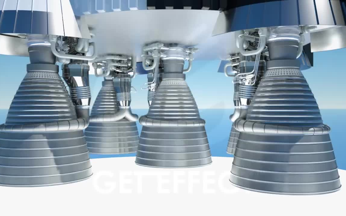 土星五号运载火箭的第一级五台f1发动机静态展示和原理生肉nasasaturn