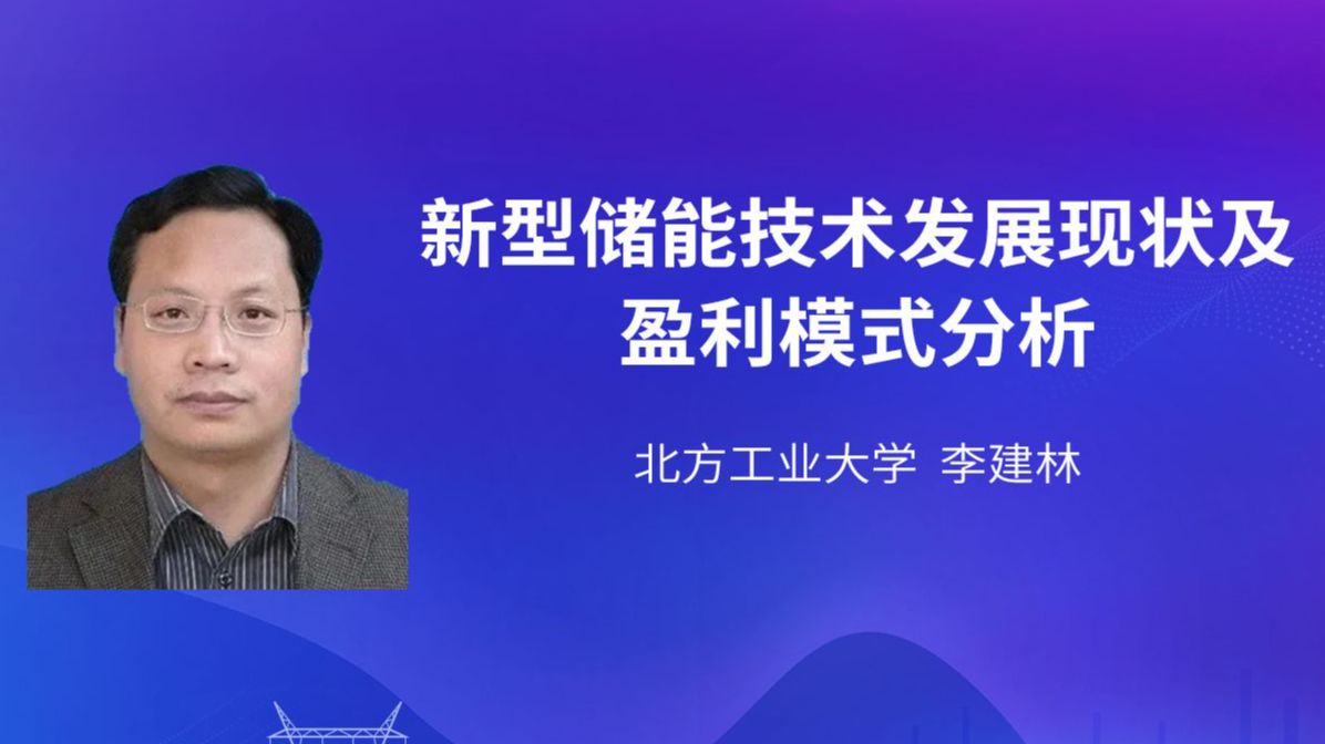 【专家报告】北方工业大学 李建林:新型储能技术发展现状及盈利模式分析哔哩哔哩bilibili