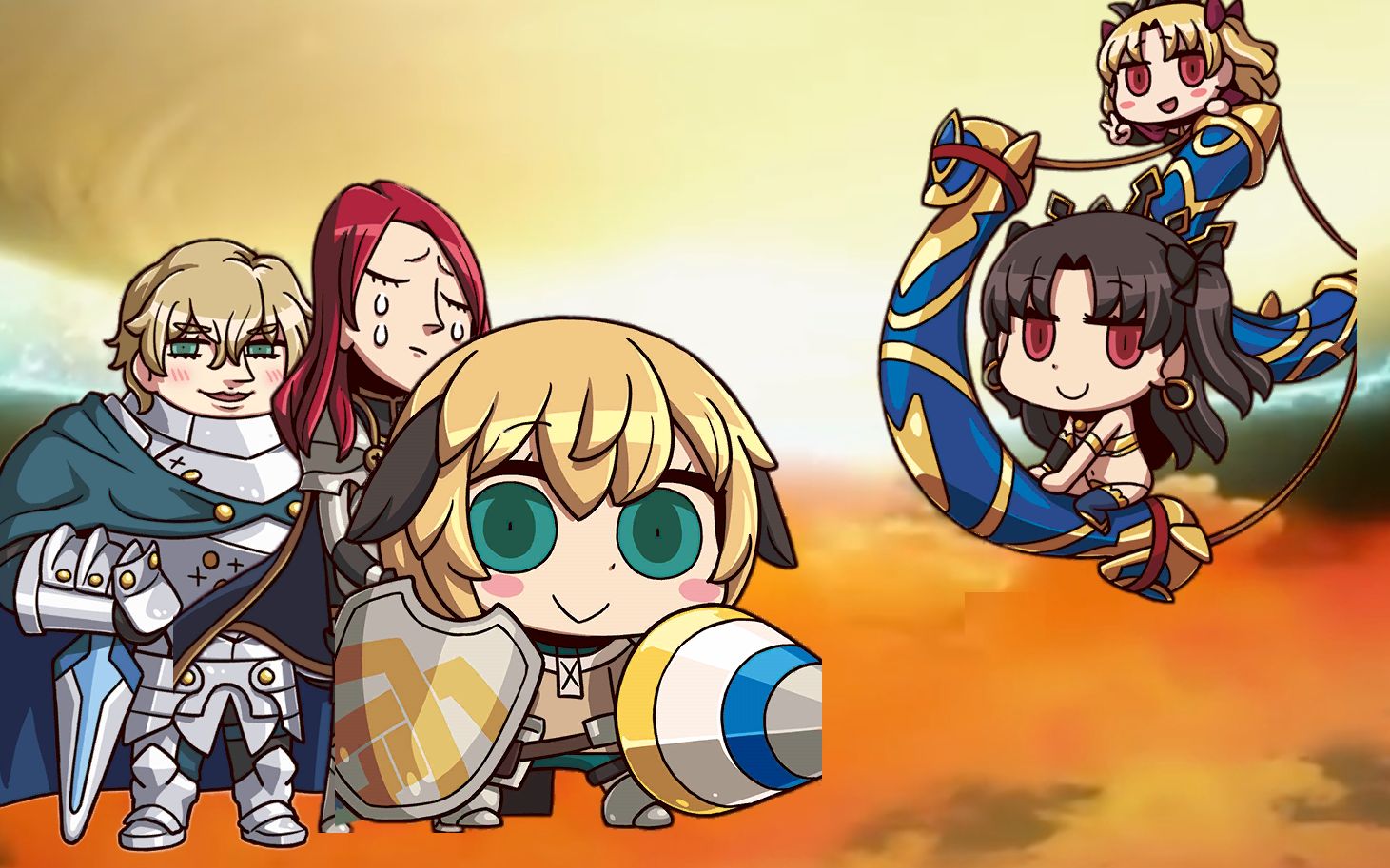 fgo暗黑圆桌作业弓凛vs黑圆桌骑士团