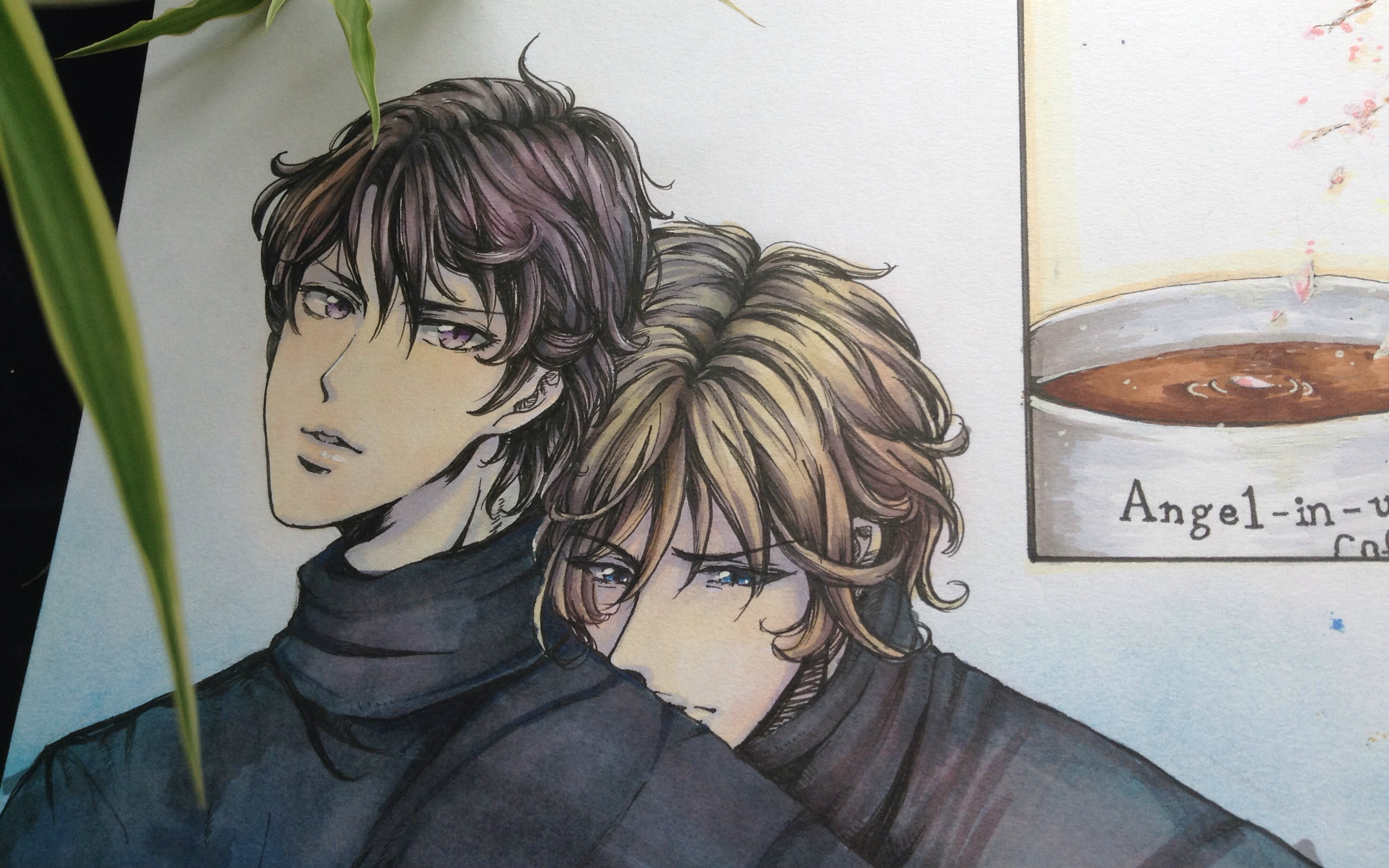 腐腐腐!【影梓手绘】马克笔双子设定