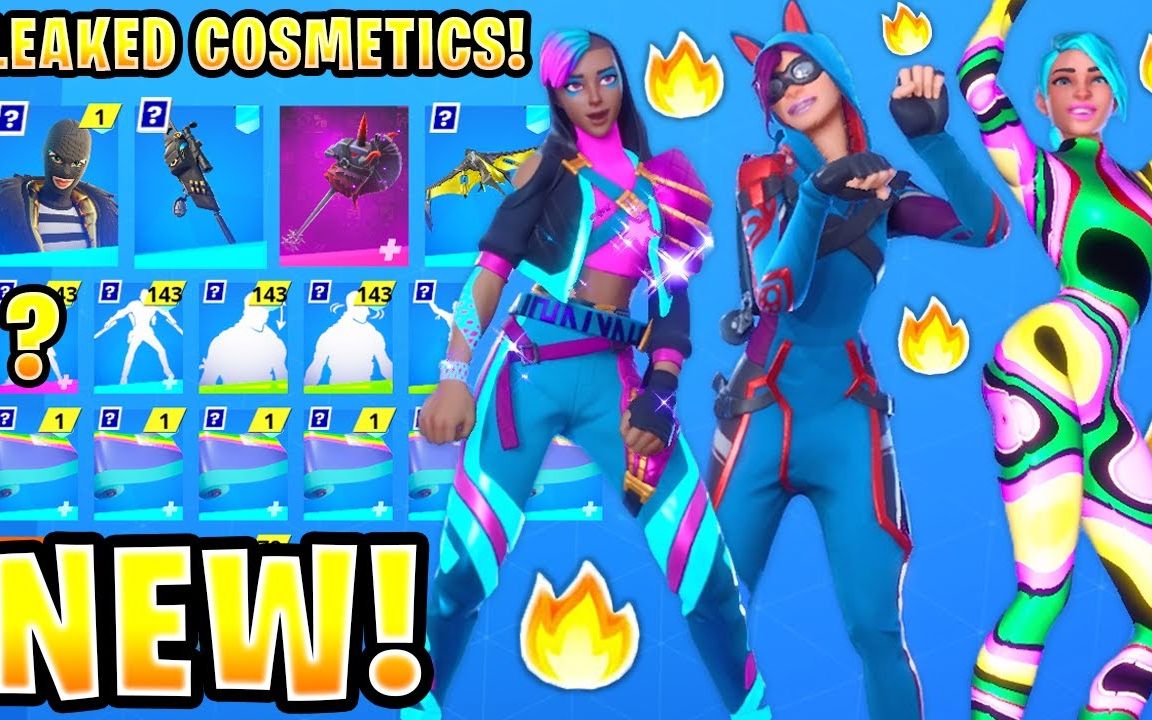 【堡垒之夜】山猫复刻!炫彩皮肤!12.50所有已经泄露的道具速览!