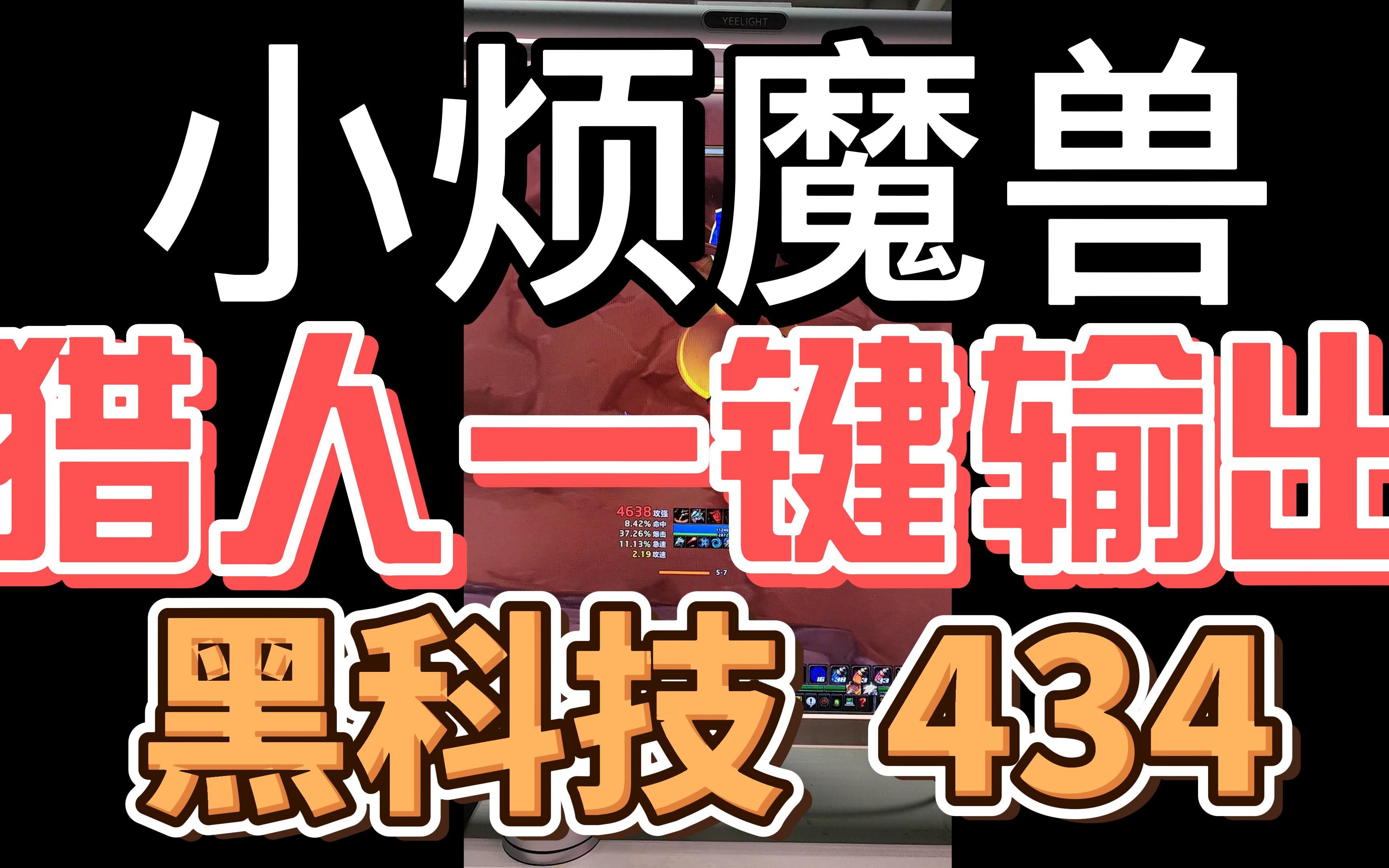 小烦魔兽【魔兽世界怀旧服】《巫妖王之怒一键宏演示》《猎人》 434演示更新,提升DPS网络游戏热门视频