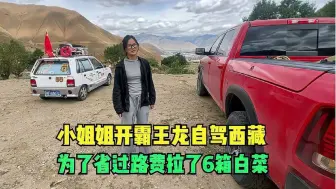 下载视频: 00后小姐姐，一个人开着霸王龙自驾西藏，为省过路费拉了6箱白菜