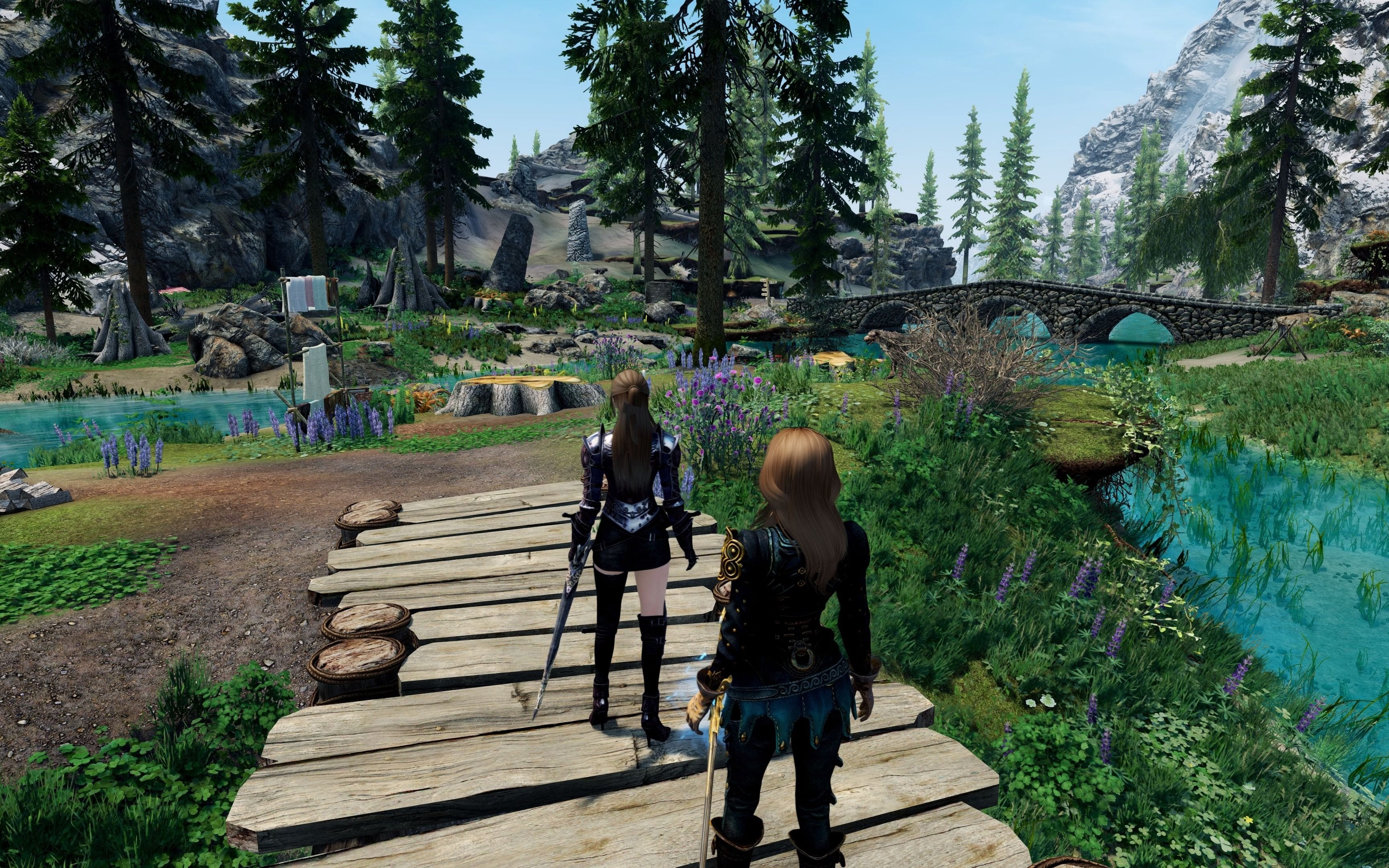 上古卷轴4k画质 溪木镇 3070ti 只有30帧_单机游戏热门视频