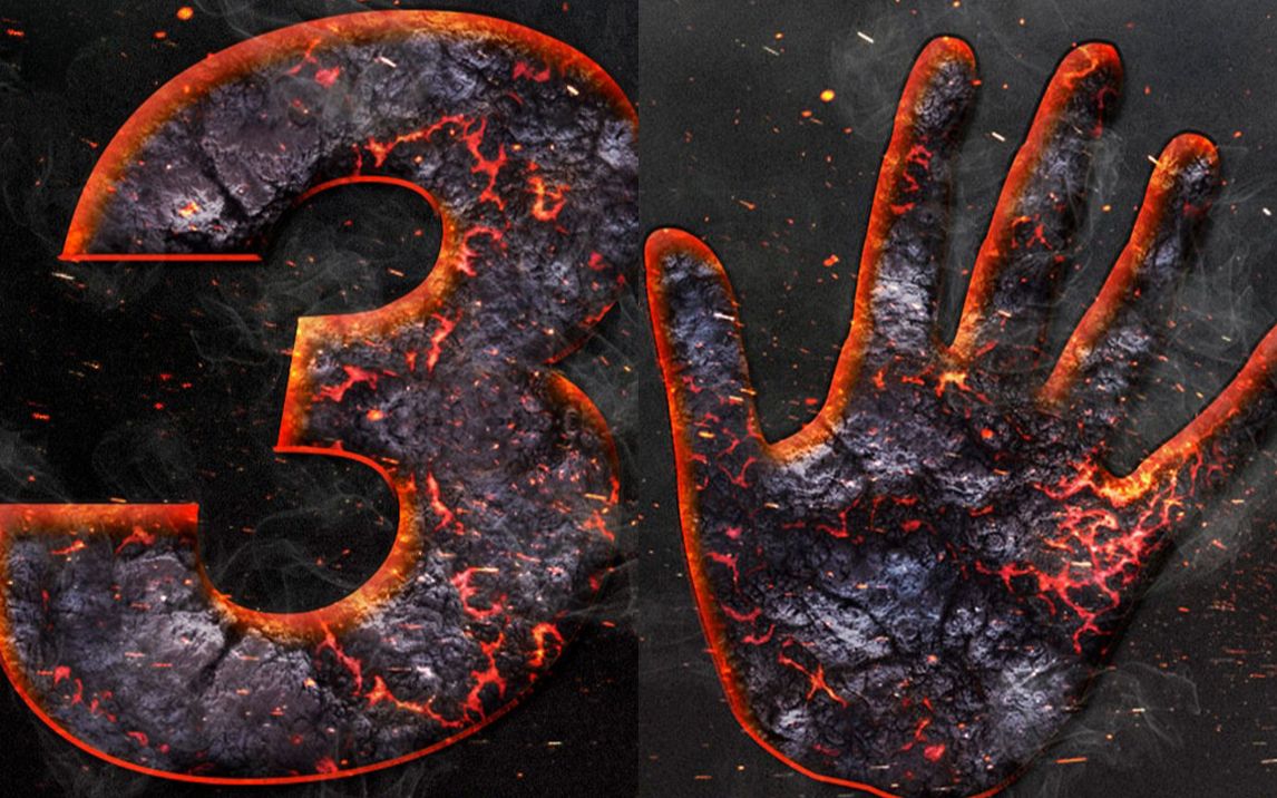 漂亮海报炭烧字体ps文字特效动作下载教程