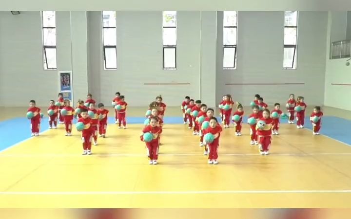 [图]幼儿园篮球操《中国梦 篮球梦》少儿舞蹈 幼儿舞蹈 幼儿园六一舞蹈 幼儿园篮球操 篮球操